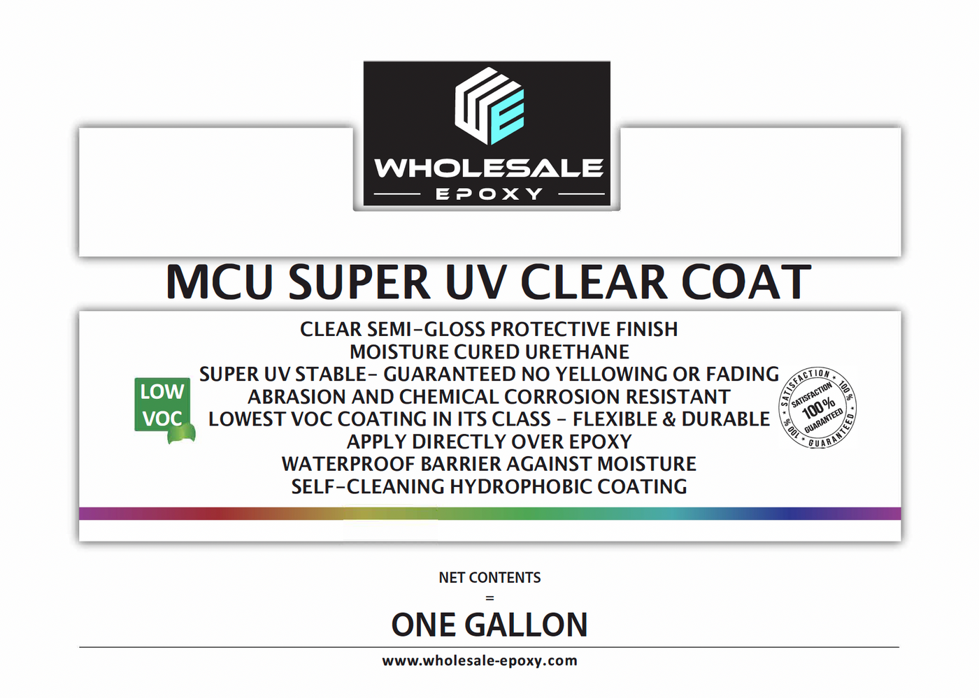 MCU Super UV Clear Coat (Polyaspartic)